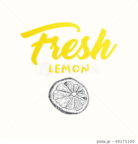 Fresh lemon vector banner design 49175100