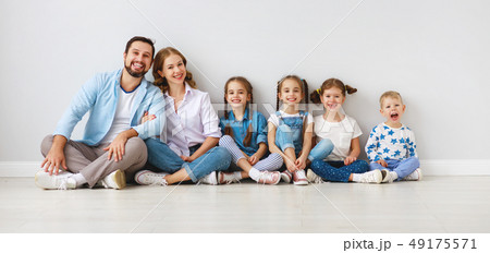 large family mother father and children sons and 49175571