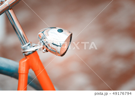 Retro style Bicycle with chrome details Retro style Bicycle with chrome details 49176794