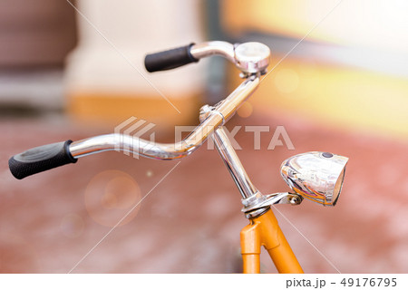 Retro style Bicycle with chrome details Retro style Bicycle with chrome details 49176795