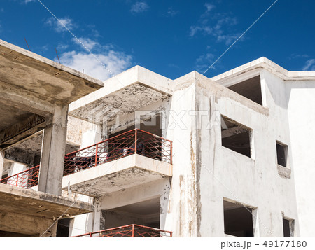 Unfinished and abandoned construction of caribbean Unfinished and abandoned construction of caribbean 49177180
