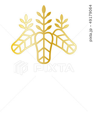 武将家紋金グラデーション豊臣秀吉 49179064