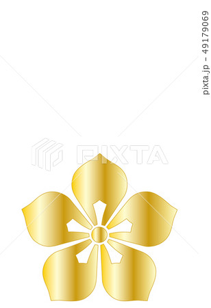 武将家紋金グラデーション明智光秀 武将家紋金グラデーション明智光秀 49179069