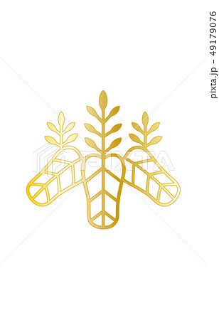 武将家紋金グラデーション豊臣秀吉 49179076