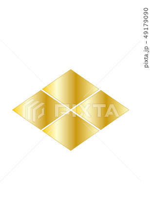 武将家紋金グラデーション武田信玄のイラスト素材