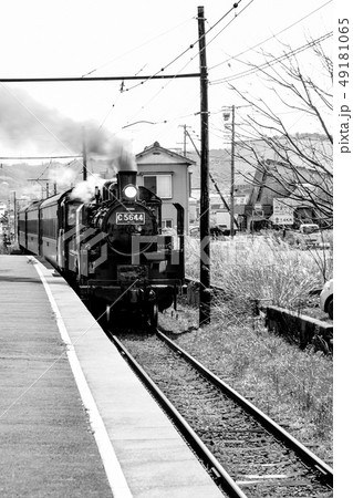 大井川鐵道　五和駅を通過する、SL C5644 49181065