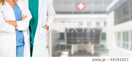 Doctors working with colleague in the hospital. 49181927