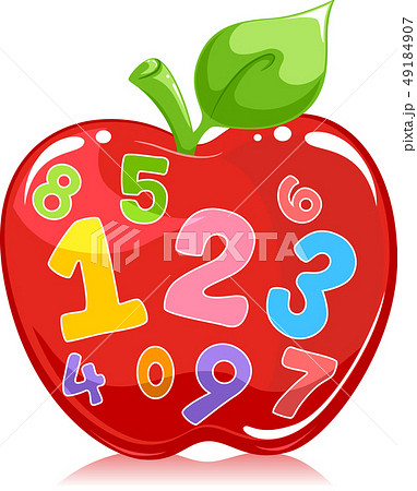 Apple Number Illustration Apple Number Illustration 49184907