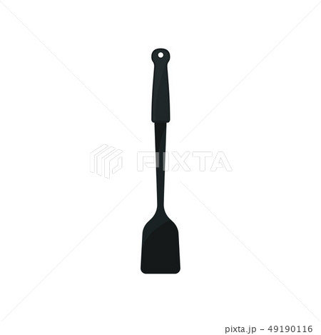 Plastic spatula on white background. Kitchenware concept. 49190116