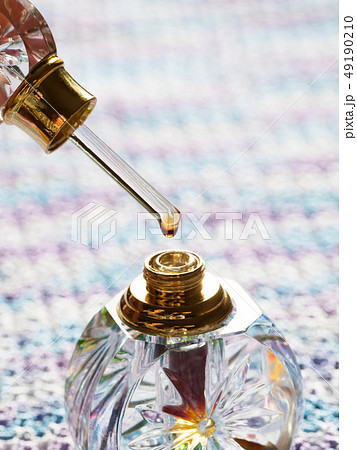 Arabian oud attar perfume in glass bottles. Arabian oud attar perfume in glass bottles. 49190210