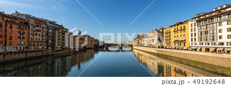 Florence Italy - Arno River - Ponte Santa Trinita Florence Italy - Arno River - Ponte Santa Trinita 49192648