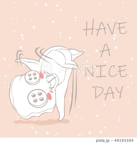 Cute doll is greeting. Cute doll is greeting. 49193304