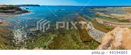 Sicily summer sea coast, Italy Sicily summer sea coast, Italy 49194805