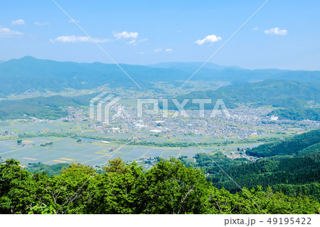 高清水展望台から望む遠野の町並み 49195422