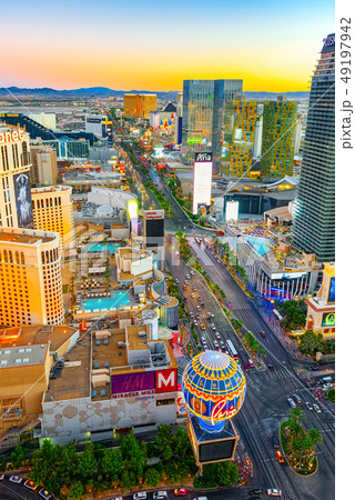 Main street of Las Vegas - is the Strip. View from 49197942