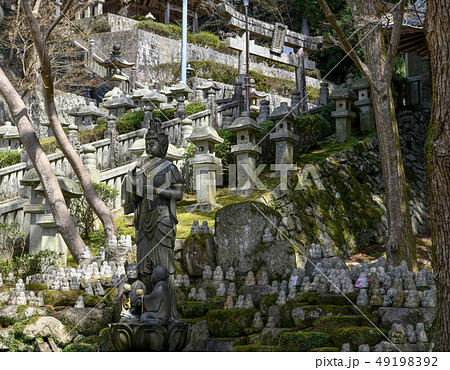 箸蔵寺のボケ封じ観音と参道　 49198392