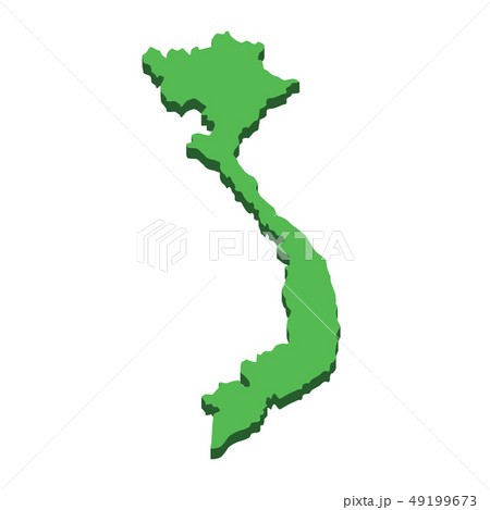 Vietnam map. Silhouette Vietnam isolated on white background. Geography and cartography asian 49199673