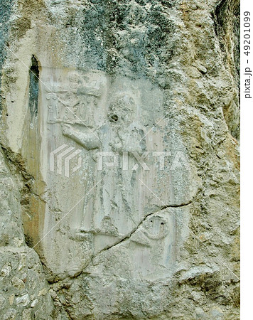 トルコ ヤズルカヤ遺跡のレリーフ トルコ ヤズルカヤ遺跡のレリーフ 49201099