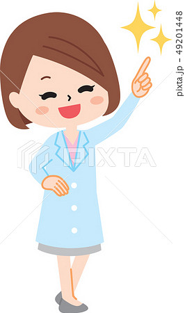 元気な女医のイラスト素材