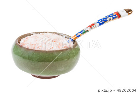 ceramic salt cellar with spoon with Himalayan Salt ceramic salt cellar with spoon with Himalayan Salt 49202004