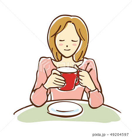 カフェでの女性 カフェでの女性 49204597
