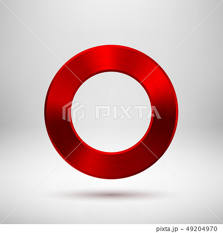 Red Metal Abstract Technology Donut Geometric Red Metal Abstract Technology Donut Geometric 49204970