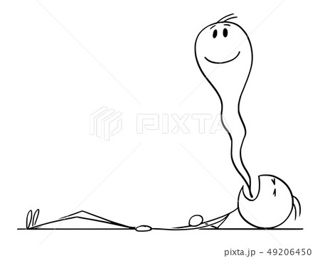 Cartoon of Dead Man With His Soul Coming Out of... - Stock Illustration  [49206450] - PIXTA