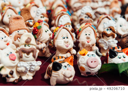 many Ukrainian souvenirs - clay figurines many Ukrainian souvenirs - clay figurines 49206710