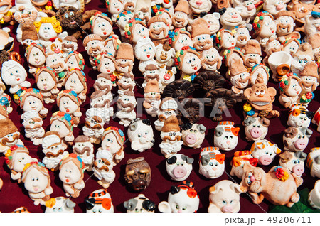 many Ukrainian souvenirs - clay figurines many Ukrainian souvenirs - clay figurines 49206711