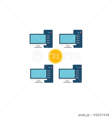 Mining Pool Flat Vector Icon. Mining Pool Flat Vector Icon. 49207436