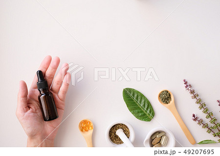 herbal organic medicine product. natural herb 49207695