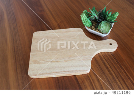 カッティングボードと多肉植物のオブジェ カッティングボードと多肉植物のオブジェ 49211196