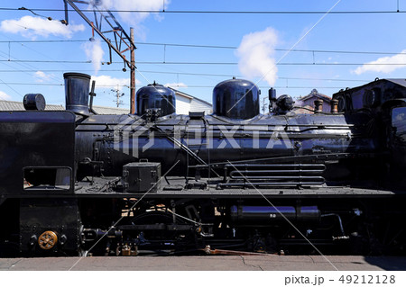 大井川鐵道　新金谷駅に停車中のSL、C5644 49212128