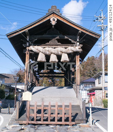 長野県 諏訪大社下社 春宮 下馬橋(げばばし) 長野県 諏訪大社下社 春宮 下馬橋(げばばし) 49212414