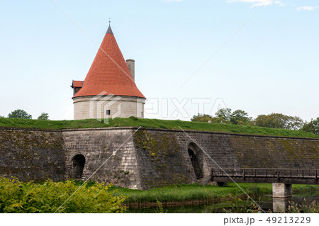 Medieval castle in Estonia, Saaremaa island 49213229