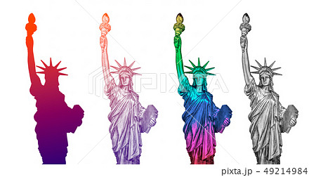 Statue of liberty isolated on white background Statue of liberty isolated on white background 49214984