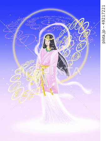 日本の女神とカタカムナウタヒ1のイラスト素材