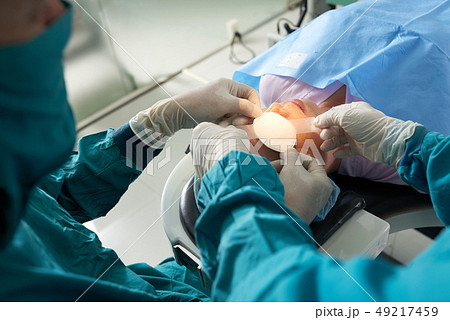 Eye surgery in hospital Eye surgery in hospital 49217459
