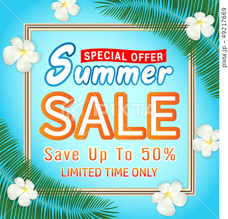 summer sale special offer deal  promotion poster  49217669