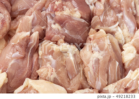 鶏もも肉 アップ 49218233