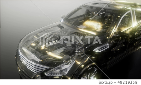 engine and other parts visible in car 49219358