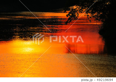 reflection river and shadow tree in water reflection river and shadow tree in water 49219694