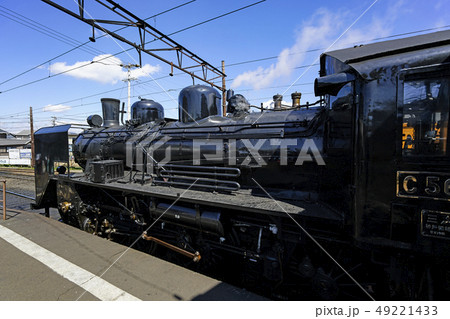大井川鐵道　新金谷駅に停車中のSL、C5644 49221433