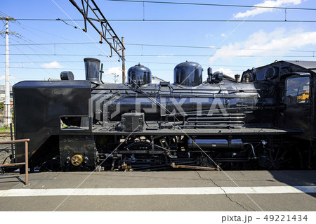 大井川鐵道　新金谷駅に停車中のSL、C5644 49221434