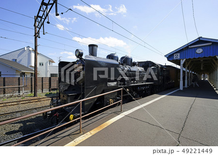大井川鐵道 新金谷駅に停車中のSL、C5644 大井川鐵道 新金谷駅に停車中のSL、C5644 49221449