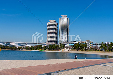 お台場　おだいばビーチからの風景 49221548