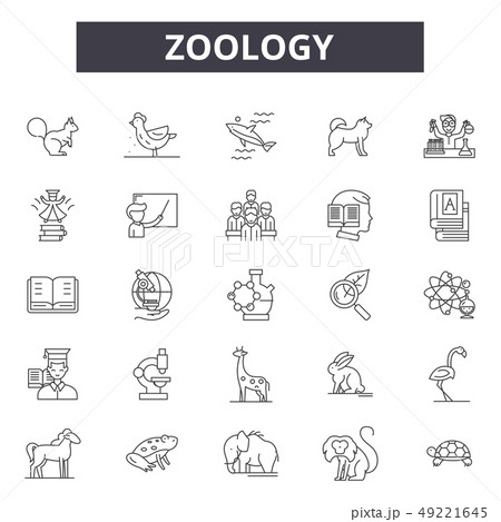 Zoology line icons for web and mobile design. Editable stroke signs. Zoology outline concept Zoology line icons for web and mobile design. Editable stroke signs. Zoology outline concept 49221645