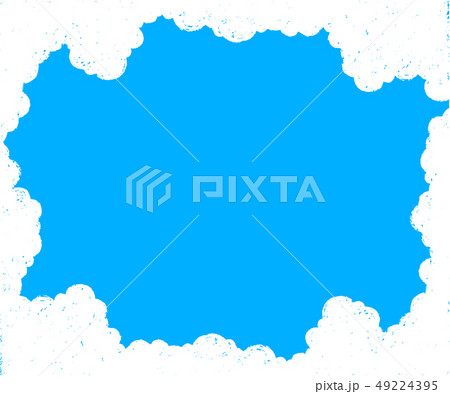 雲 フレームのイラスト素材