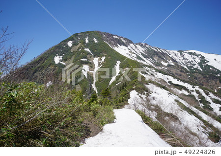 残雪の高妻山 49224826