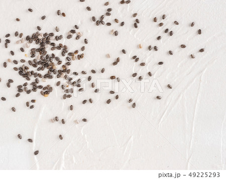 Chia seeds with copy space Chia seeds with copy space 49225293